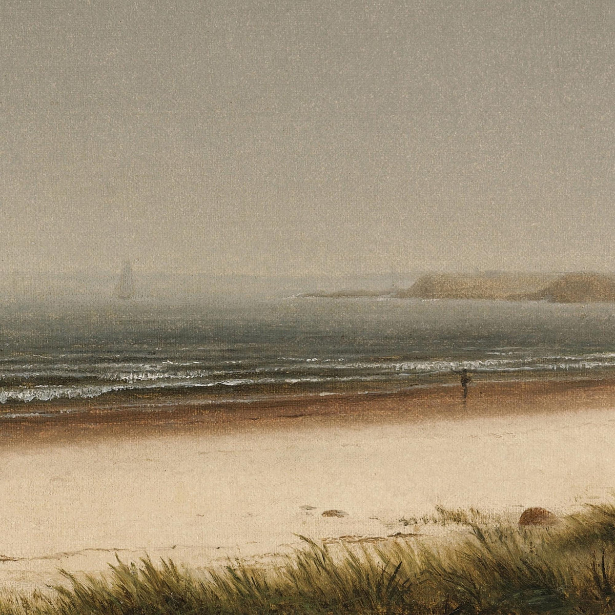 Beach Landscape Wall Art | Framed Coastal Painting | N17