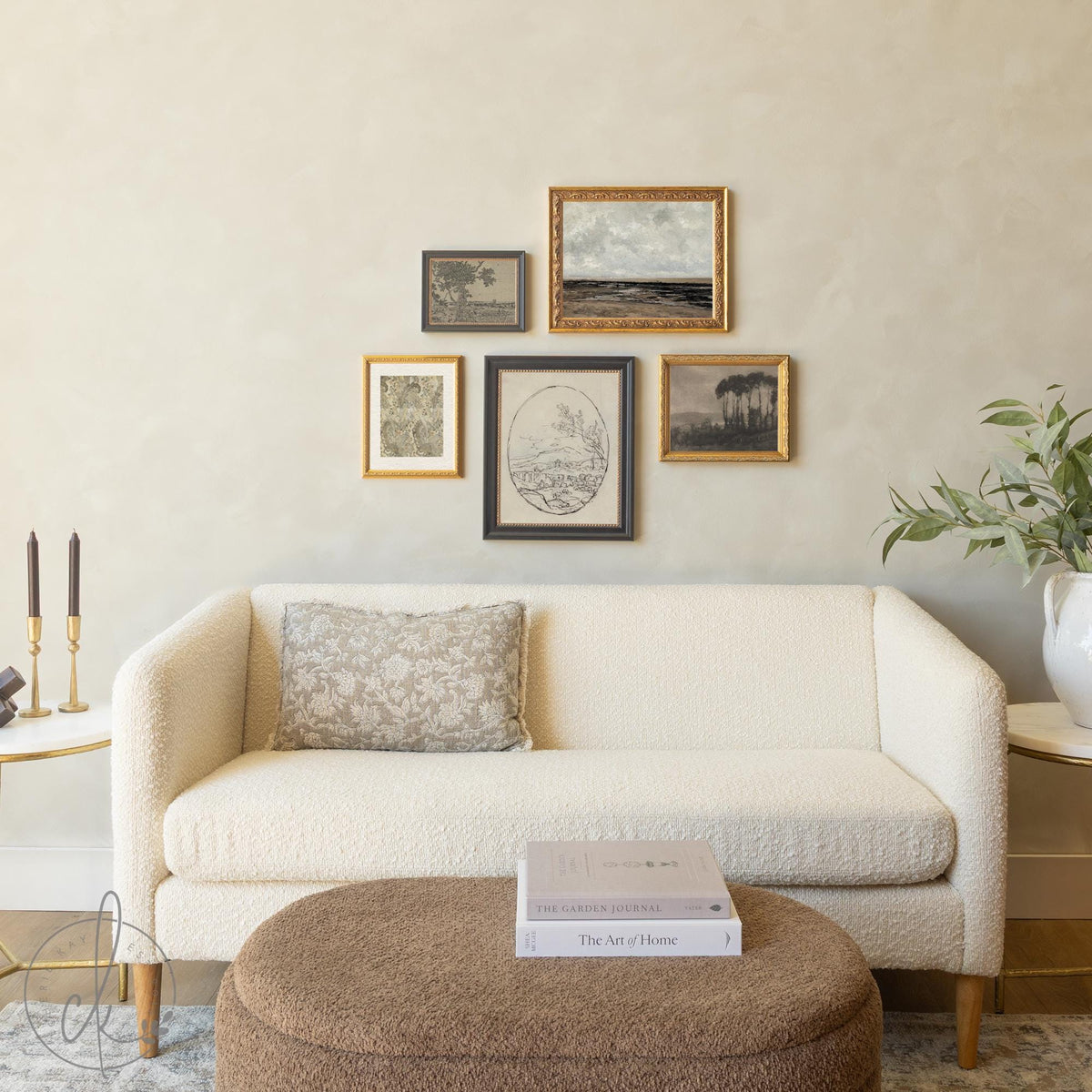 Vintage Art Prints | Framed Gallery Wall Set | Neutral Landscape Wall Decor | G17