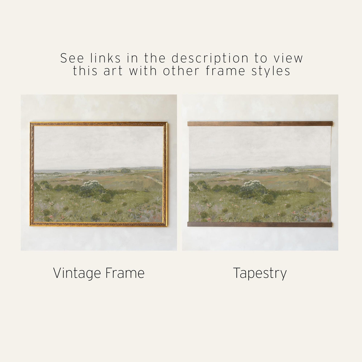 Scripture Wall Decor | Framed Landscape Canvas Art | Christian Home Decor | N38