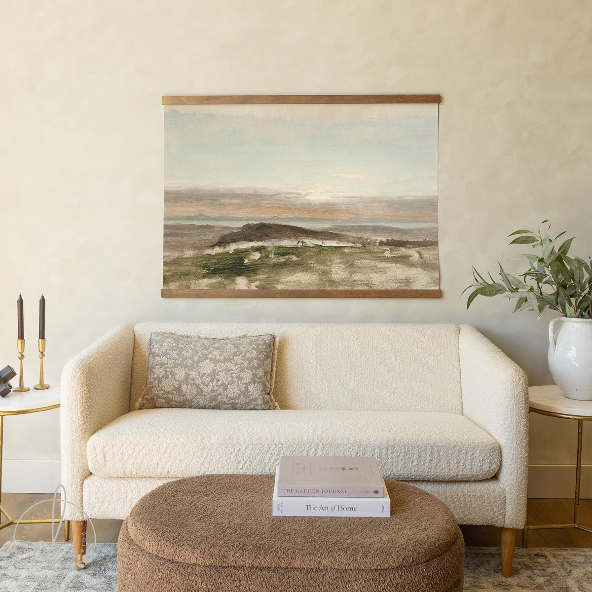 Bible Verse Canvas | Philippians 4:6-7 Wall Art | Christian Landscape Decor | T95