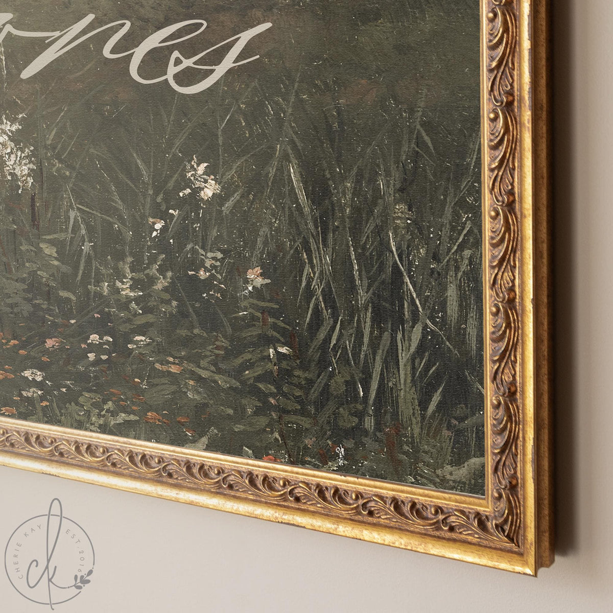 Vintage Wedding Sign | Personalized Gold Frame Welcome Sign | Custom Wedding Decor | N207