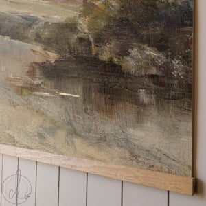 Abstract Landscape Art | Large Canvas Wall Tapestry | Oversized Neutral Decor | T96