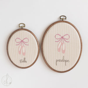 Ballerina Nursery Decor | Embroidery Hoop Art | Personalized Ballet Name Sign | E7