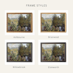 Monet Garden Painting | Corner of the Garden at Montgeron | Gold Framed Wall Art | N154
