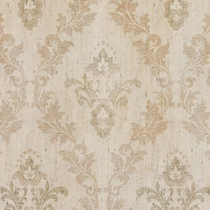 Floral Wall Hanging | Vintage Damask Canvas Banner | Neutral Tapestry Art | T127