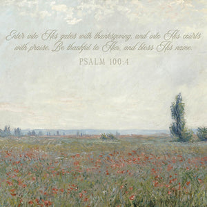 Impressionist Landscape Art | Claude Monet Poppy Field | Framed Christian Wall Decor | N113