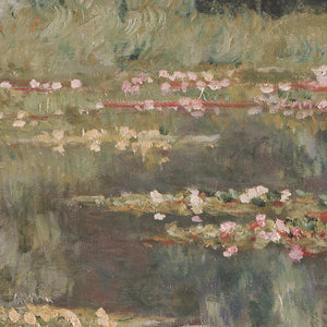 Monet Water Lilies Print | Gold Framed Impressionist Art | Lily Pond Wall Decor | N106