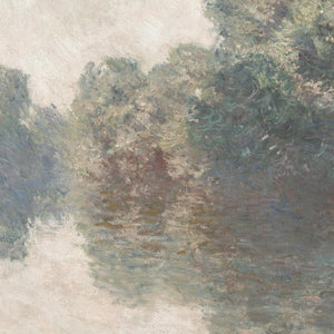 Monet Canvas Print | The Seine at Giverny Framed Wall Art | Impressionist River Landscape | N53