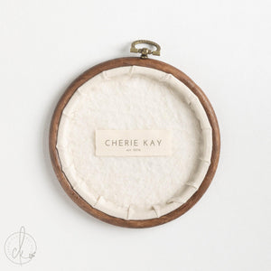 Newborn Name Sign | Hand Embroidered Hoop Art | Nursery Wall Decor | E1