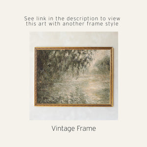Monet River Painting Canvas Banner | Morning on the Seine | Large Willow Wall Tapestry | T141