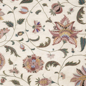 Floral Wall Tapestry | Jacobean Canvas Banner | Large Vintage Botanical Art | T155
