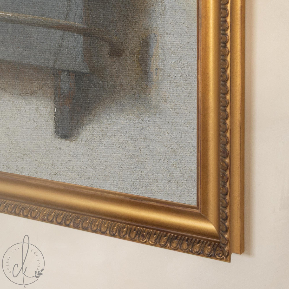 Vintage Bird Art | Framed Goldfinch Canvas Print | Moody Wall Decor for Living Room | N41