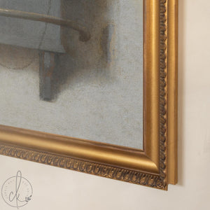 Vintage Bird Art | Framed Goldfinch Canvas Print | Moody Wall Decor for Living Room | N41