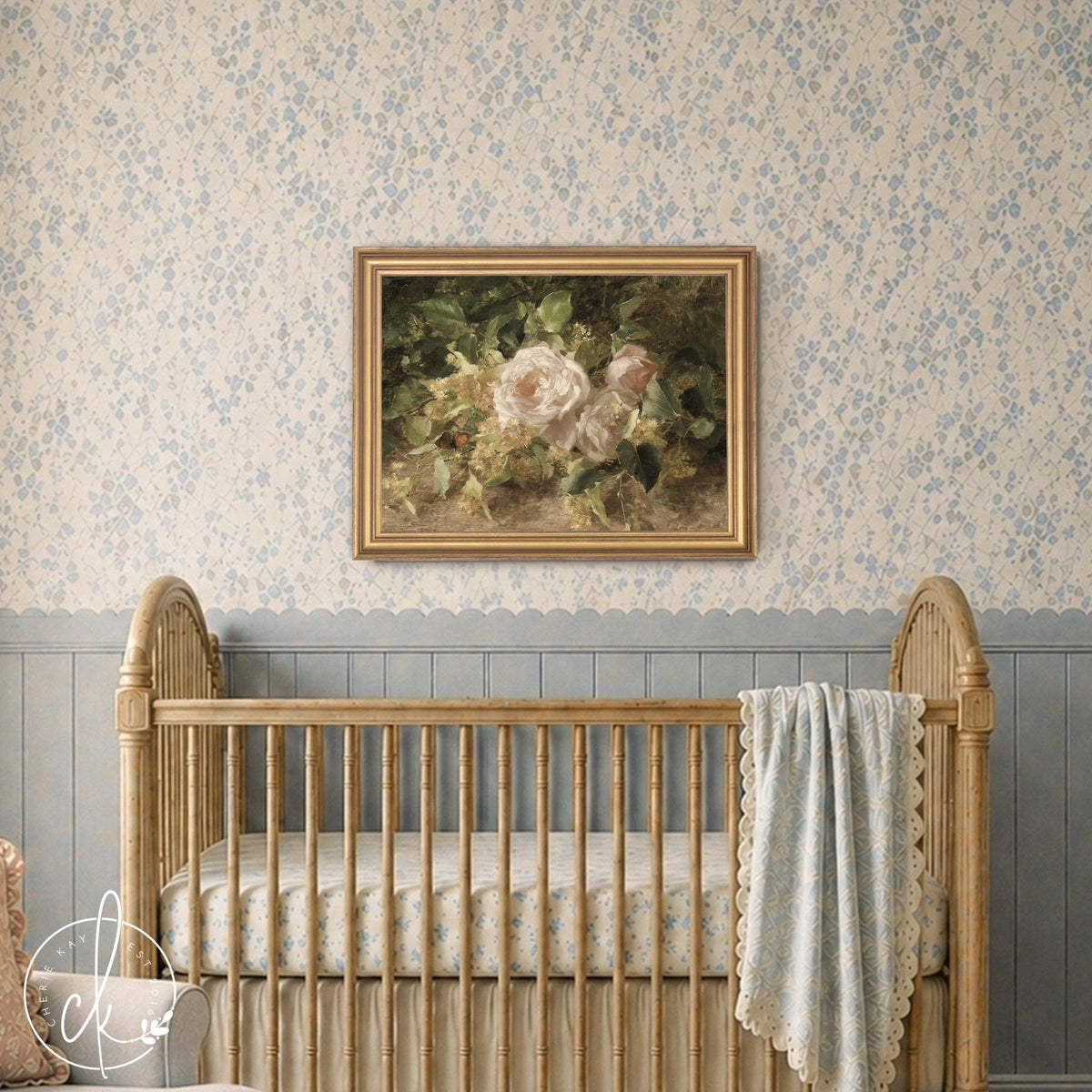 Rose Still Life Wall Art | Moody Vintage Floral Canvas Print | Framed Dining Room Decor | N126