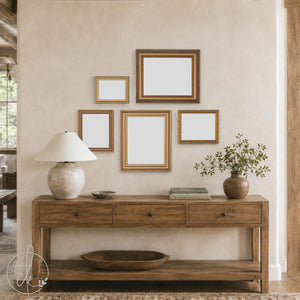 Vintage Gold Gallery Wall Frame Set | Empty Ornate Picture Frames with Backboard and Acrylic | Five Sizes 6x8 to 11x14 | #1