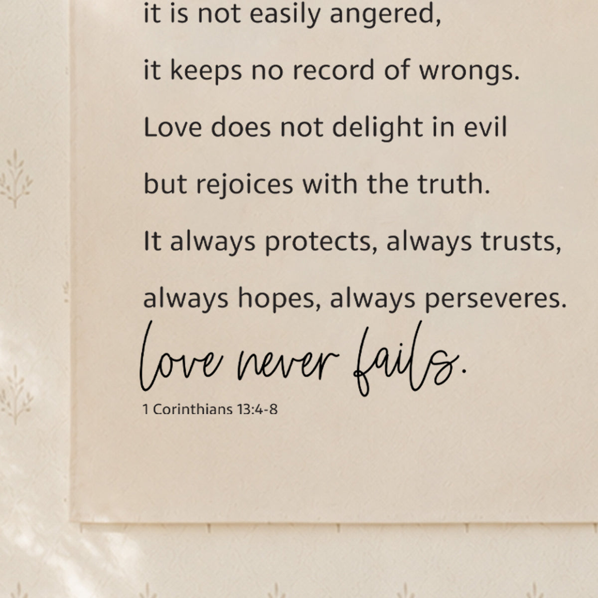 Love Never Fails