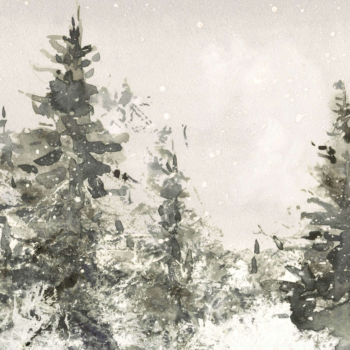 Large Winter Wall Art | Christmas Tree Canvas Hanging | Holiday Wall Decor | T97