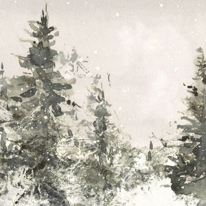 Large Winter Wall Art | Christmas Tree Canvas Hanging | Holiday Wall Decor | T97