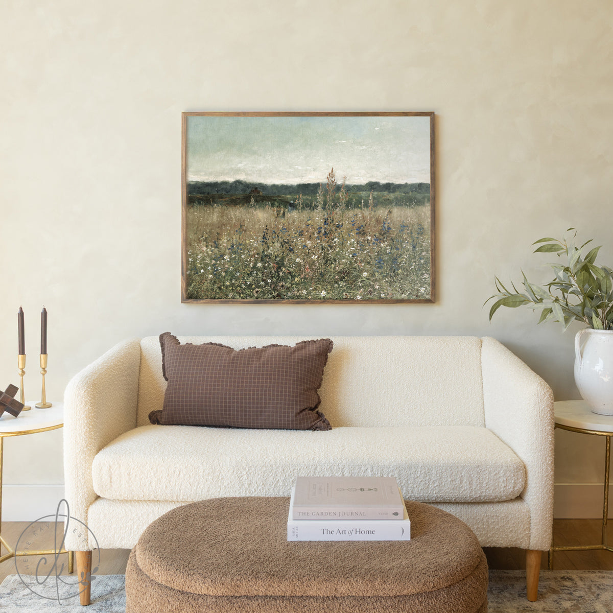 Wildflower Wall Art | Meadow Field Print | N117