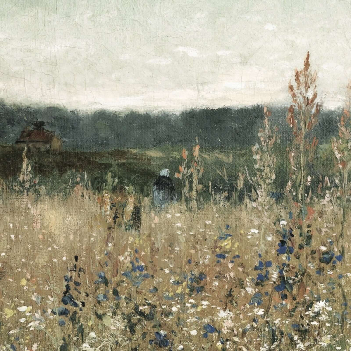 Wildflower Wall Art | Meadow Field Print | N117