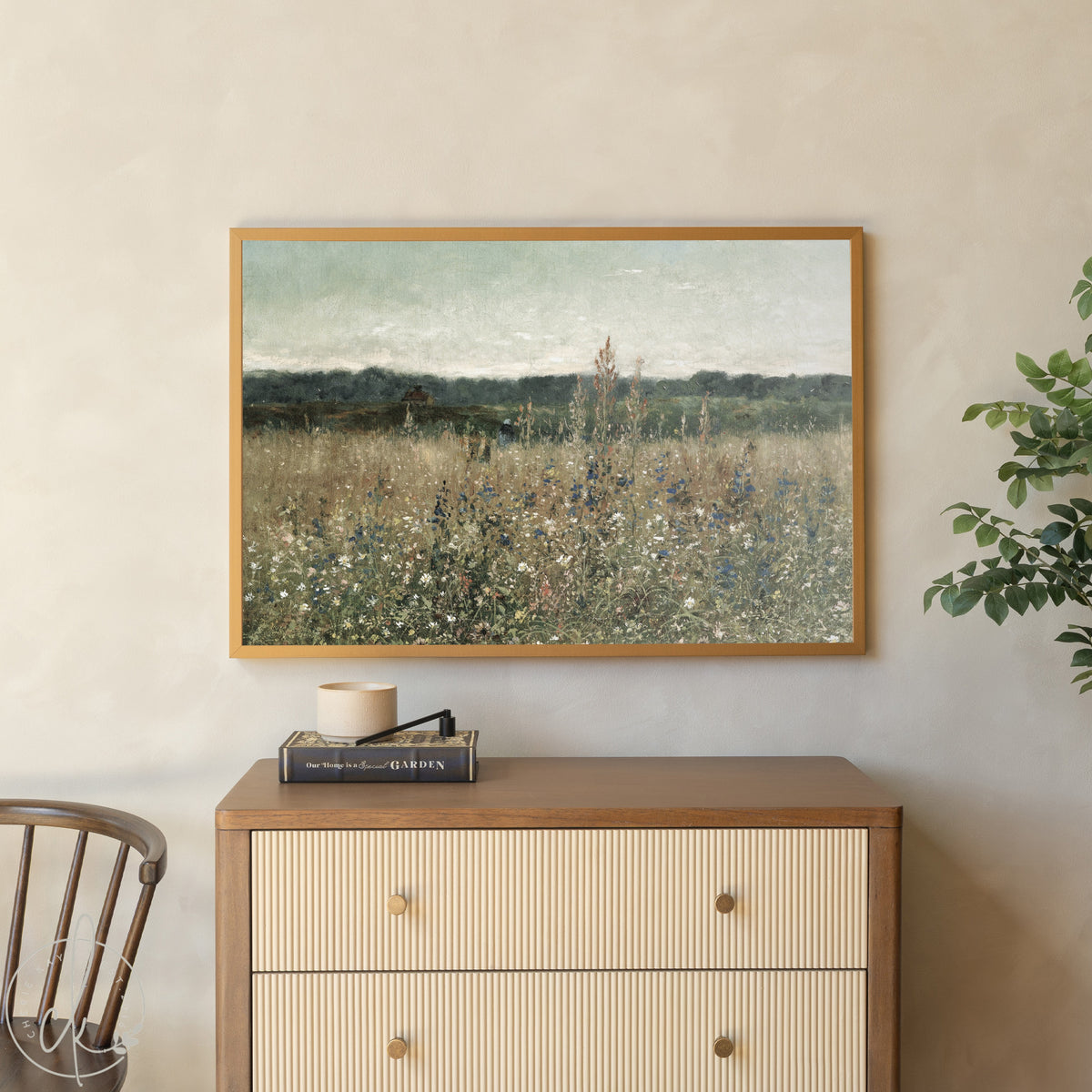 Wildflower Wall Art | Meadow Field Print | N117