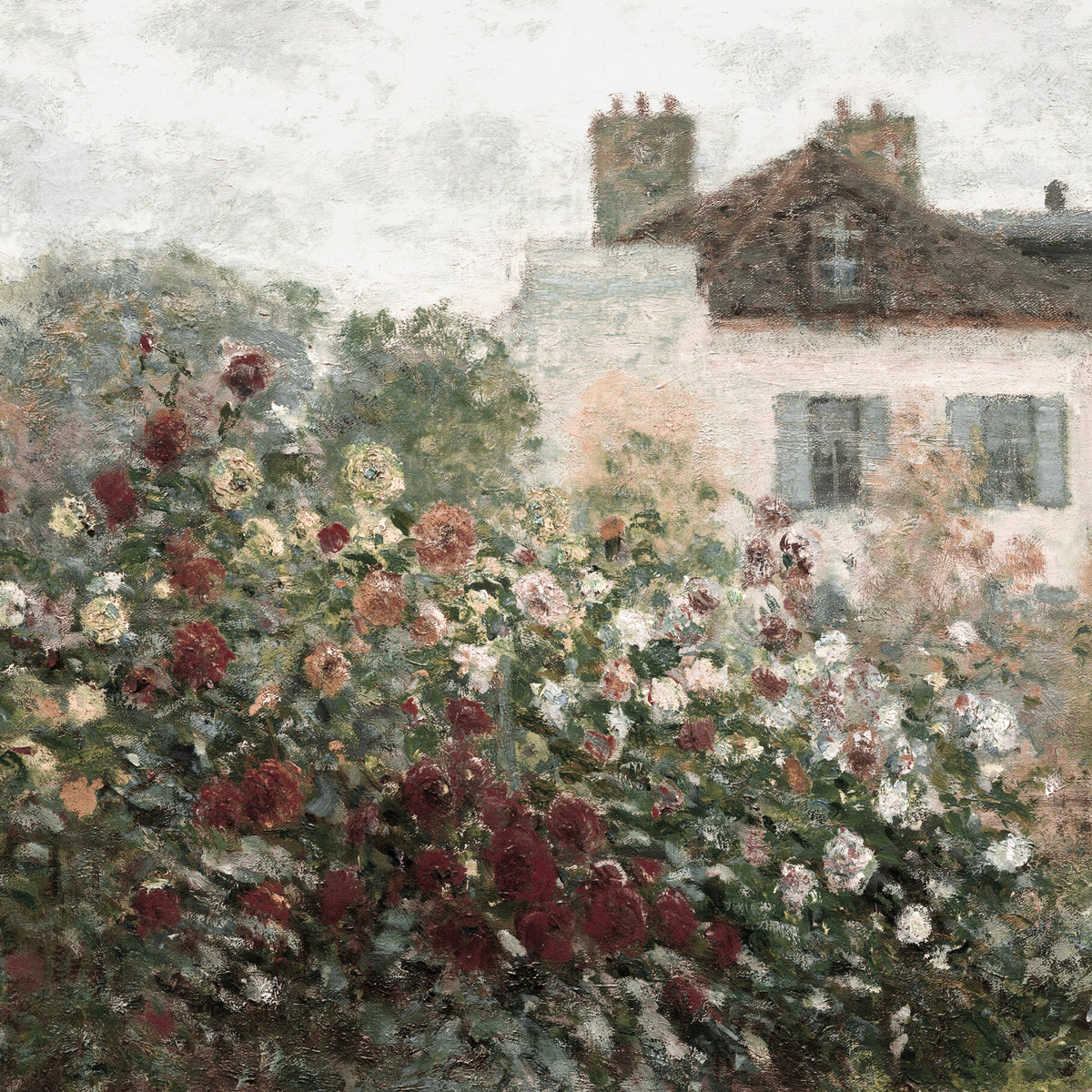 Vintage Art Oil Painting | Claude Monet Floral Print | N131