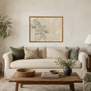 Large Tree Painting | Vintage Landscape Drawing | N14