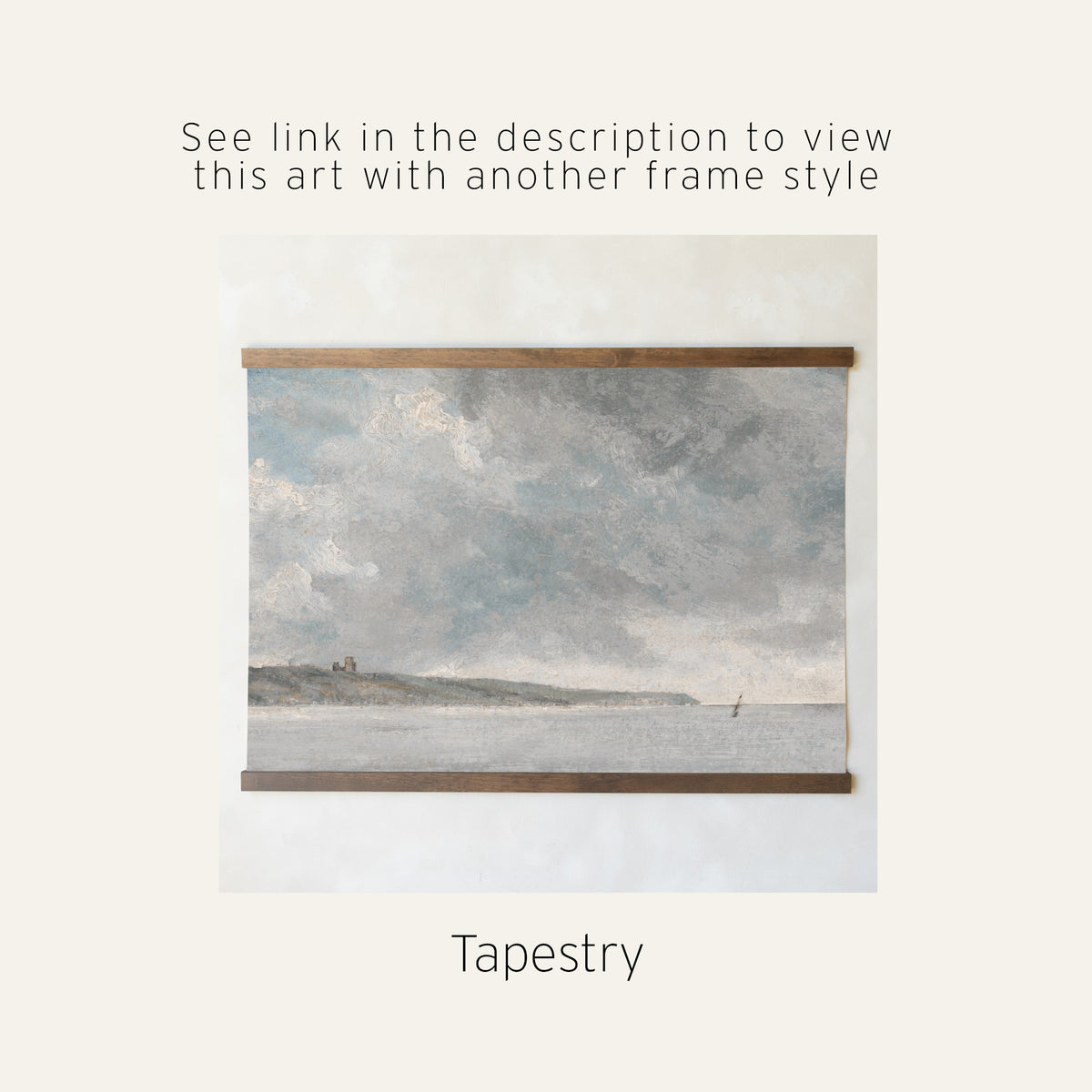 Framed Nautical Wall Decor | Coastal Seascape Painting with Sailboat | N19