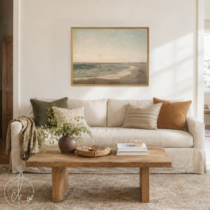Scripture Wall Art | Isaiah 43:2 Beach Landscape Painting | N20
