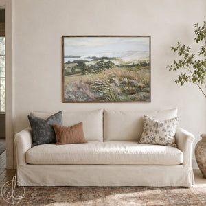 Abstract Watercolor Landscape Meadow Painting | N225