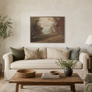 Autumn Landscape Wall Art | Large Framed Canvas Print  | N237