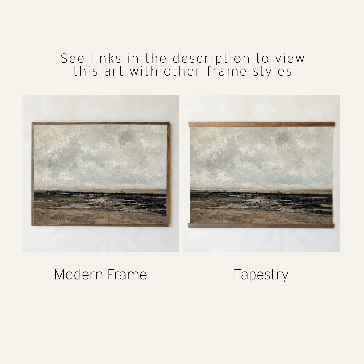 Neutral Coastal Landscape Wall Art | N243