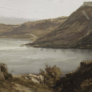 Vintage Coastal Art | Gold Framed Landscape Painting | N36