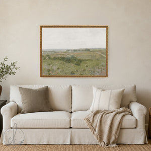 Bible Verse Wall Decor | Romans 15:13 Framed Christian Landscape Art | Large Gold Frame | N38