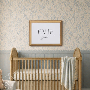 Name Sign for Nursery | Custom Canvas Print | Framed Wall Art | N40