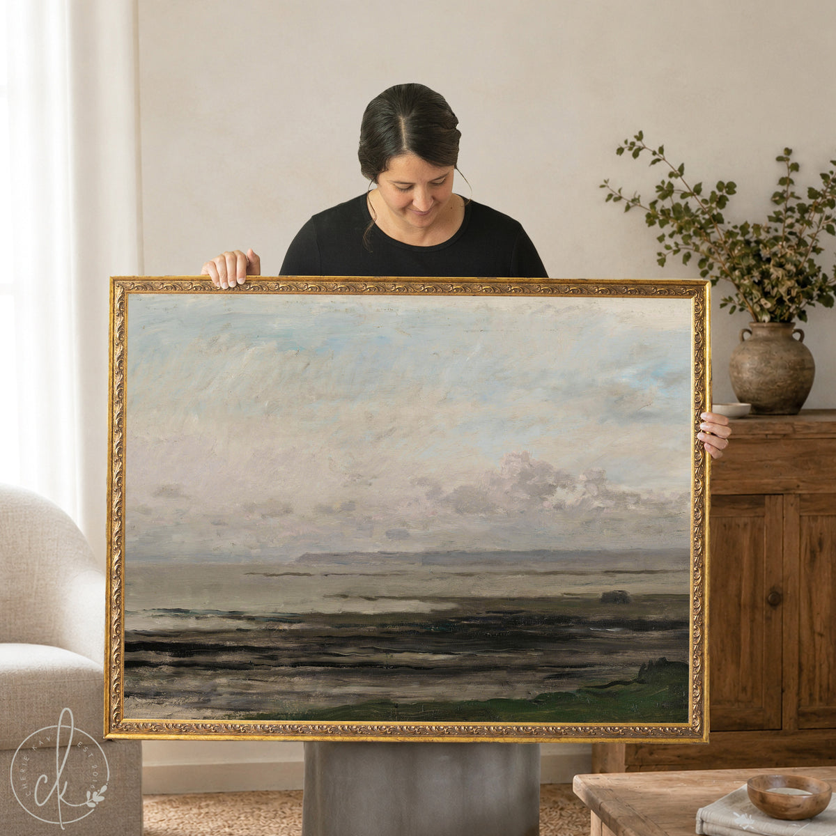 Jeremiah 29:11 Scripture Art Print | Abstract Coastal Landscape | N4