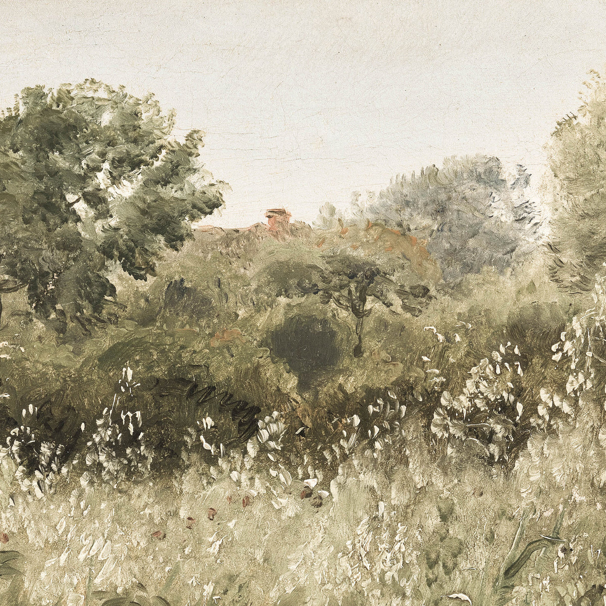 Large Framed Wall Art | Green Grass Field In The Summer | N54