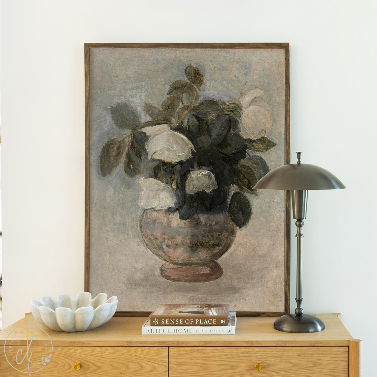 Framed Floral Print | Vintage Botanical Wall Art | N80