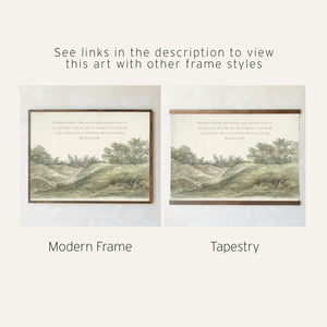 Bible Verse Art | Vintage Landscape Art | N85