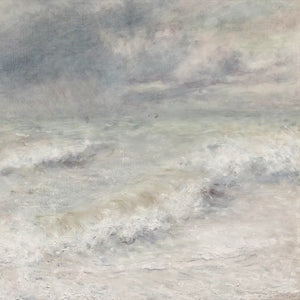 Seascape Wall Art | Framed Wall Art | Beach House Decor | Wood Wall Art | Coastal Painting | Muted Wall Art | W53