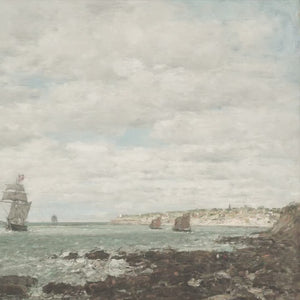 Coast Of Brittany | Landscape Painting | French Painting | Vintage Wall Art | Coastal Wall Art | Eugène Boudin | W47