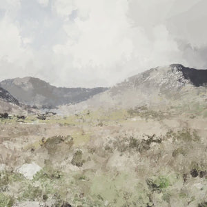 mountain wall art | mountain landscape art | framed wall art | Mountain View | W21
