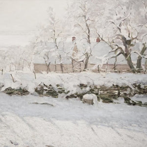 Winter Landscape Painting | Snowy Landscape | Framed Wall Art | Winter Home Decor | Winter Wonderland | W61