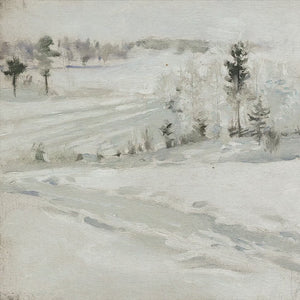 Winter Landscape Painting | Snow-Covered Pine Trees Art | Rustic Christmas Wall Art | Holiday Art Print for Home | N218