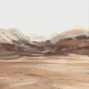 framed desert landscape art | abstract landscape | wood signs | large wall art | W12