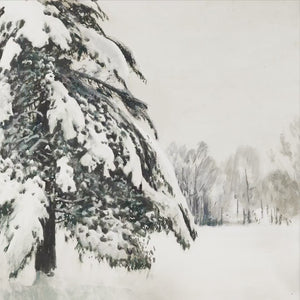 Winter Pines Art | Snowy Landscape Wall Art | Framed Wall Art | Christmas Wall Decor | Snowy Pines Art | W10