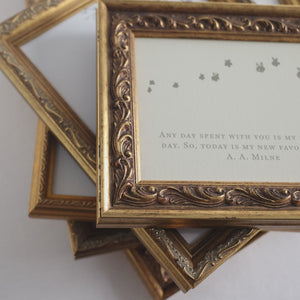 Winnie the Pooh Wall Decor Set | Vintage Nursery Gallery Wall Art | Framed Storybook Prints | G26