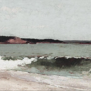 Vintage Landscape Wall Art | Vintage Coastal Painting | Framed Wall Art | Living Room Decor | Beach Decor | W49