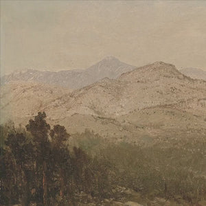 Vintage Mountain Landscape Painting | Framed Wall Art | Living Room Wall Decor | Entryway Wall Art | Large Wall Art | W59