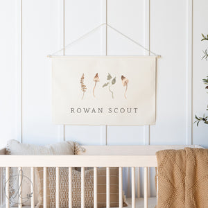 Personalized Baby Name Sign |  Woodland Nursery Decor | 81